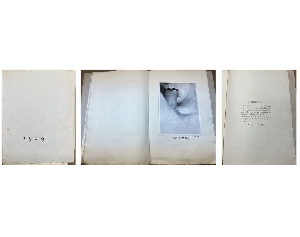 Illustrated Book Ray - MAN RAY - Louis ARAGON - Benjamin PERET. 1929 avec quatre photographies… (1929).