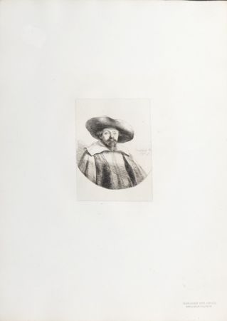 Rotogravure Rembrandt - Manasseh Ben Israel
