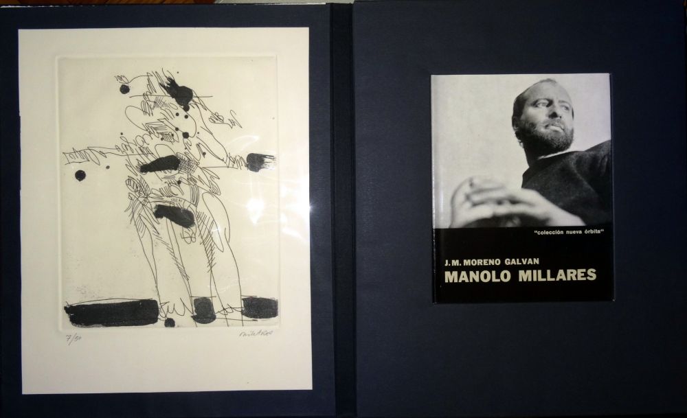 Illustrated Book Millares - Manolo Millares - Colección Nueva orbita - Incluye un aguafuerte - Firmado y numerado