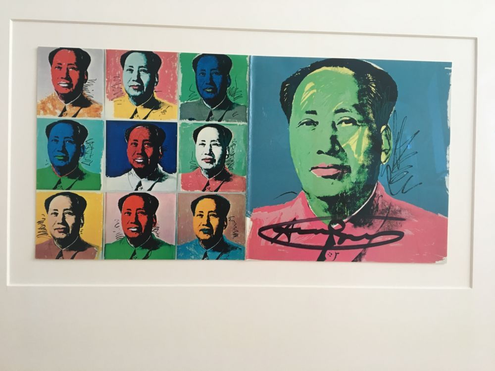 Lithograph Warhol - Mao Announcement