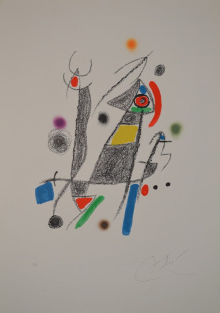 Lithograph Miró - Maravillas - M1058