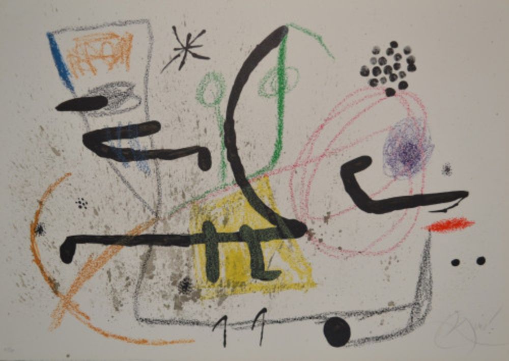 Lithograph Miró - Maravillas - M1061