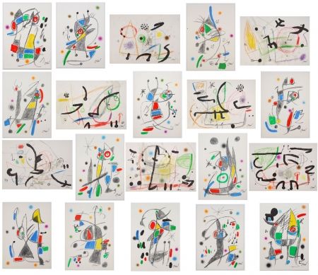 Lithograph Miró - Maravillas con variaciones acróstica 20 lithographs