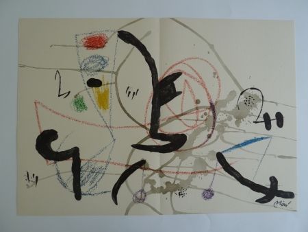 Lithograph Miró - Maravillas XI