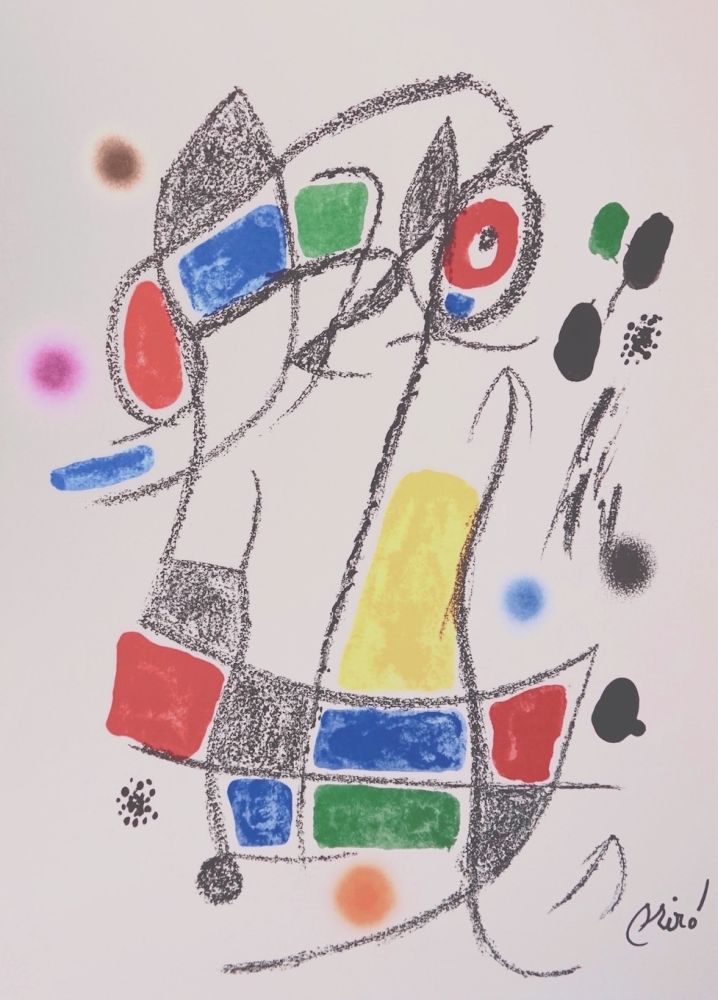 Lithograph Miró - Maravillascon variaciones arcrosticas n°1