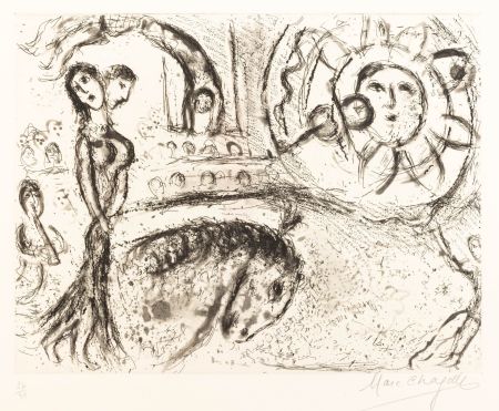 Etching Chagall - Marc Chagall (1887–1985) - Le Cirque fantastique - Etching on paper - 1967