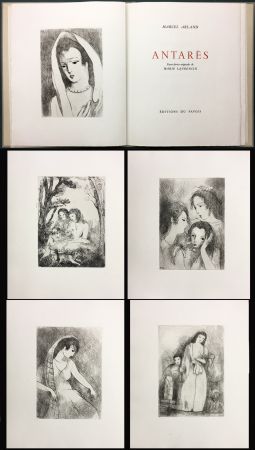 Illustrated Book Laurencin - Marcel Arland. ANTARES. Ex. avec suite supllémentaire des gravures (1944).