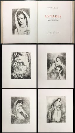 Illustrated Book Laurencin - Marcel Arland : ANTARES. Exemplaire avec suite (1944).