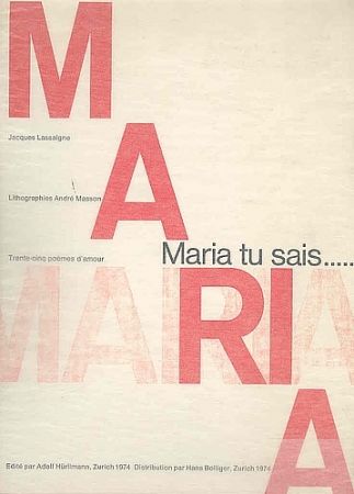 Illustrated Book Masson - Maria, tu sais
