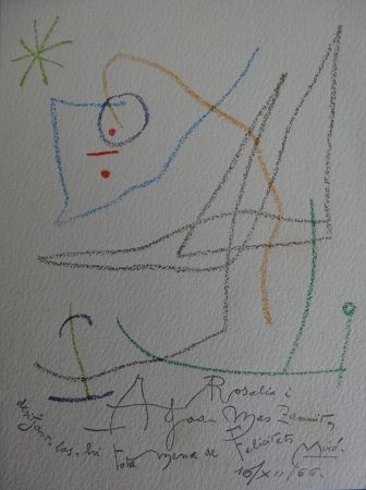 Lithograph Miró - Mariage