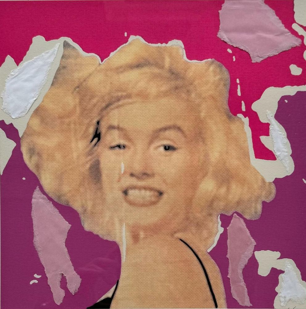 Screenprint Rotella - Marilyn, I Volti VI 