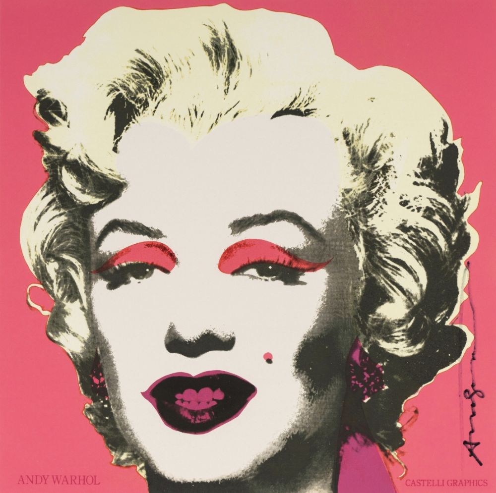 Screenprint Warhol - Marilyn Invitation 12″ X 12″ (Castelli Graphics)