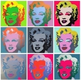 Screenprint Warhol - Marilyn Monroe - 10 silkscreens