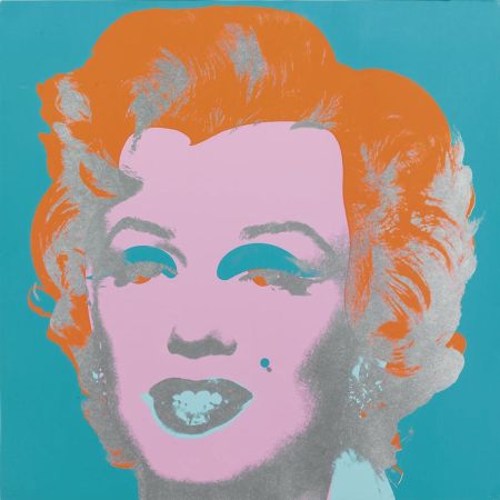 Screenprint Warhol - Marilyn Monroe (FS II.29) (Blue/Orange)