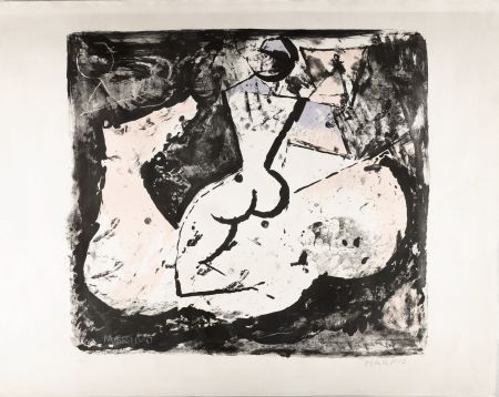 Lithograph Marini - Marino Marini (1901–1980) - Cavallo e cavaliere - lithograph on paper - 1965