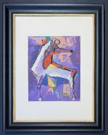 Drypoint Marini - Marino Marini ( 1901 - 1980) - MARINO FROM SHAKESPEARE I - Etching, drypoint and aquatint in 28 colours - 1977