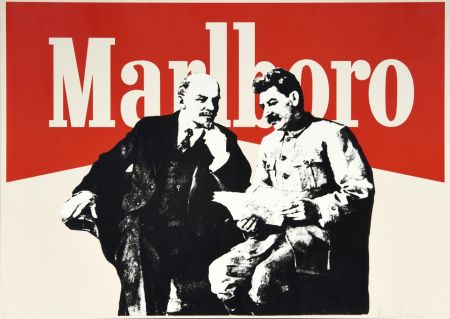 Screenprint Kosolapov  - Marlboro Men