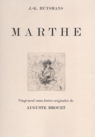 Engraving Brouet - Marthe