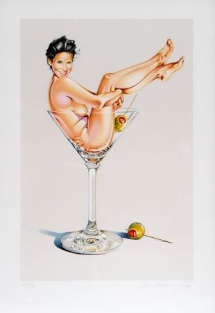 Lithograph Ramos - Martini Miss (Courtney Cox) 