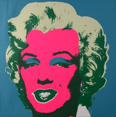 Screenprint Warhol - Marylin (#F), c. 1980 - Very large silkscreen