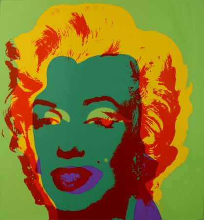Screenprint Warhol - Marylin (#G), c. 1980 - Very large silkscreen