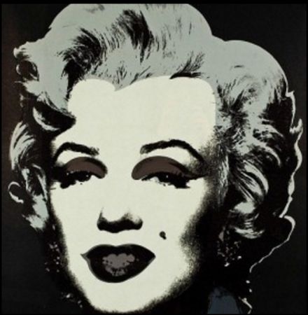 Screenprint Warhol - Marylin M. - Black 