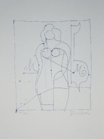 Lithograph Lindner - Marylin was here 11
