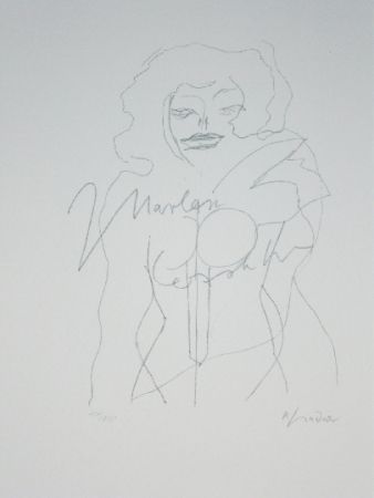 Lithograph Lindner - Marylin was here 12