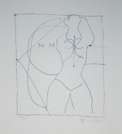 Lithograph Lindner - Marylin was here 16