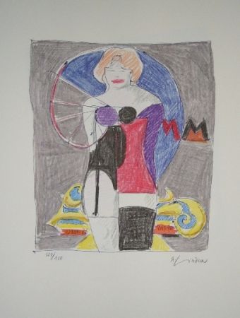Lithograph Lindner - Marylin was here 3