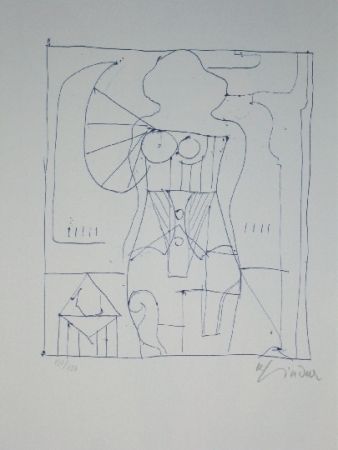 Lithograph Lindner - Marylin was here 7