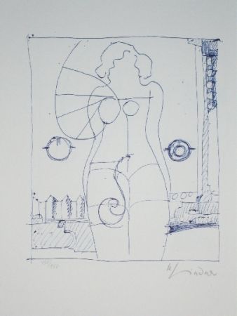 Lithograph Lindner - Marylin was here 8