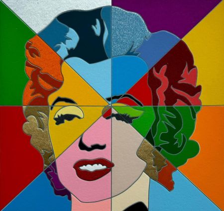 Screenprint Nespolo - Marylin's rainbow