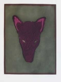 Etching Scholder - Mask of a Warewolf