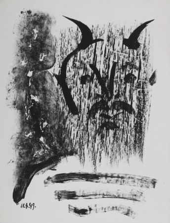 Lithograph Picasso - Masque de Cendre #3, 1949