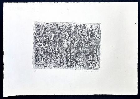 Lithograph Campigli - Massimo Campigli (1895–1971) – Follia di donne – Lithograph on Fabriano paper – 1959