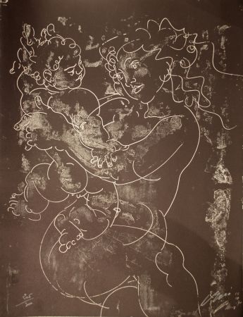 Lithograph Erni - Maternity, ca.