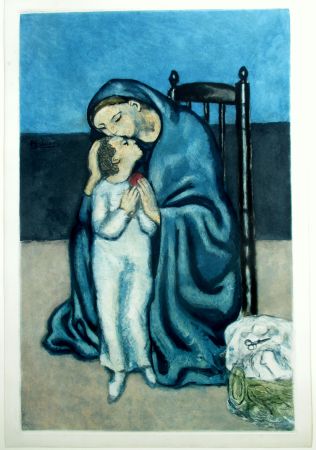Aquatint Picasso - Maternité