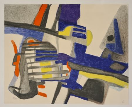 Lithograph Esteve - Matinailles 