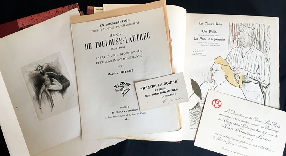 Illustrated Book Toulouse-Lautrec - Maurice Joyant. HENRI DE TOULOUSE-LAUTREC, 1864-1901. [Vol. 1] Peintre - [Vol. 2] Dessins-Estampes-Affiches. (Exemplaire sur Japon avec suites et pièces ajoutées)