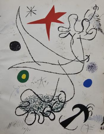Lithograph Miró - Mavena