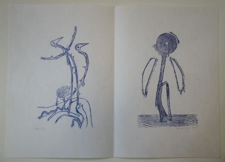 Illustrated Book Ernst - Max Ernst - Jean Tardieu. 24 Frottagen