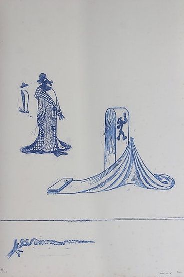 Lithograph Ernst - Max Ernst (1891-1976). Décervelages, Jarry. 1971. Signé