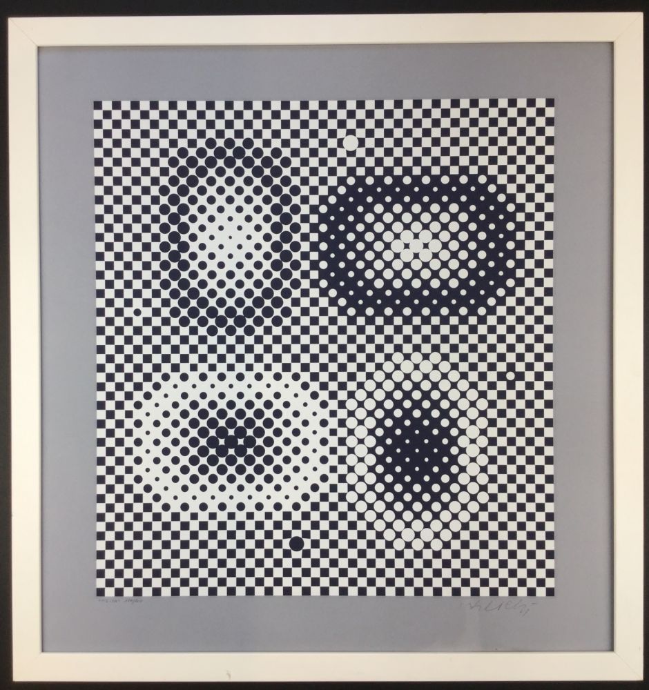 Screenprint Vasarely - ME-TA ( from BACH )