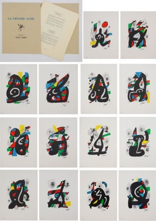 Lithograph Miró - Melodie acide