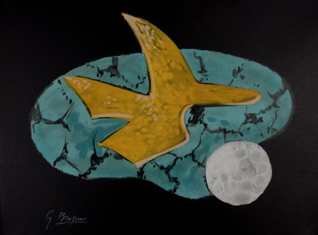 Lithograph Braque (After) - Memnon