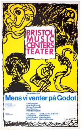 Poster Alechinsky - Mens vi venter på Godot, 1976