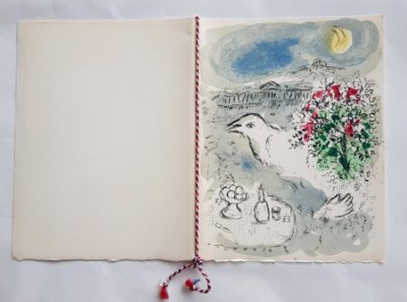 Lithograph Chagall - Menu du Diner du 5 Janvier 1978
