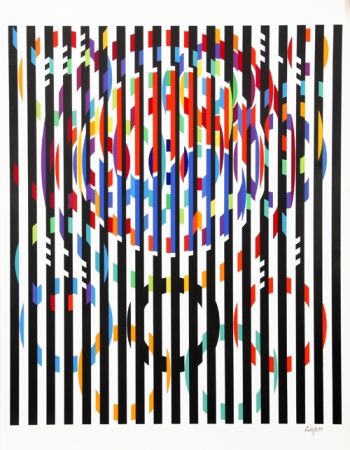 Lithograph Agam - Message of Peace