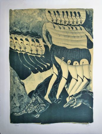 Lithograph Toledo - Mexican Dancers
